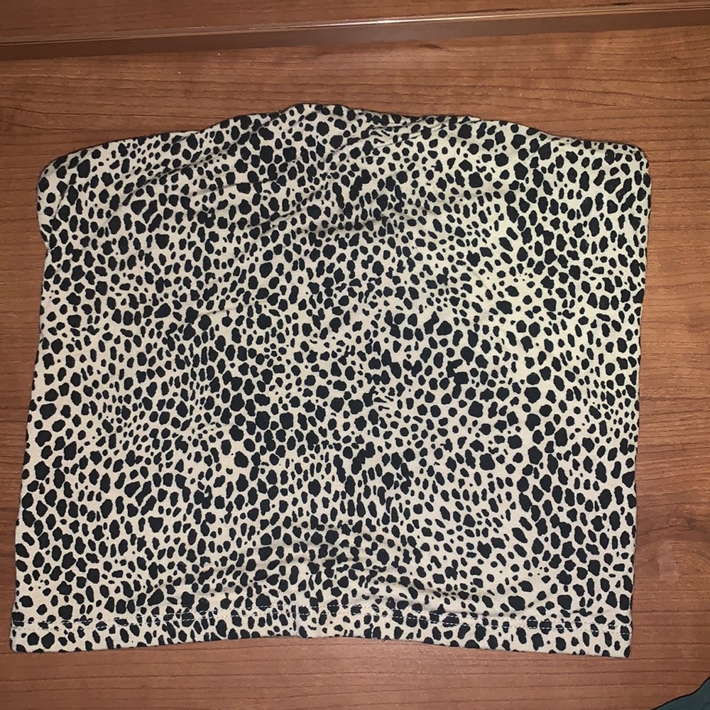 Cheetah print tube top